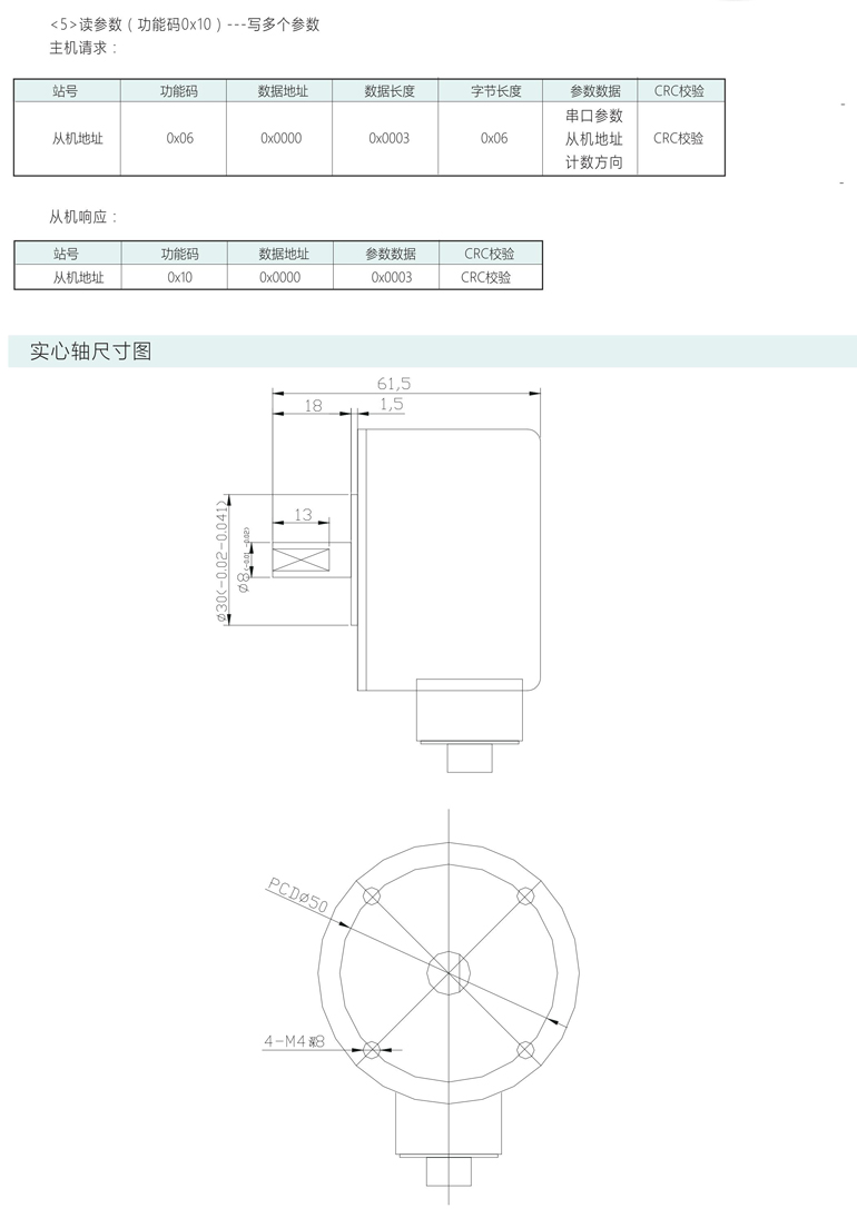 绝对式编码器 ESP60-M系列 RS485