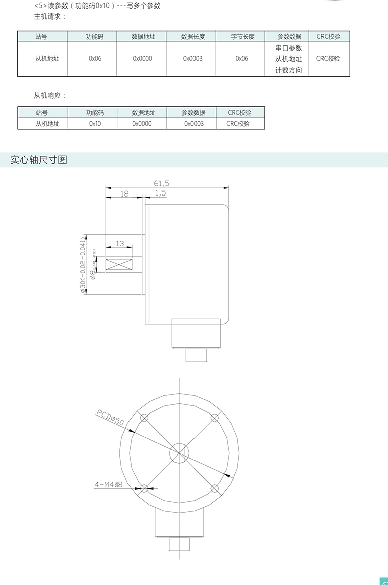 绝对式编码器 ESP60-S系列 RS485